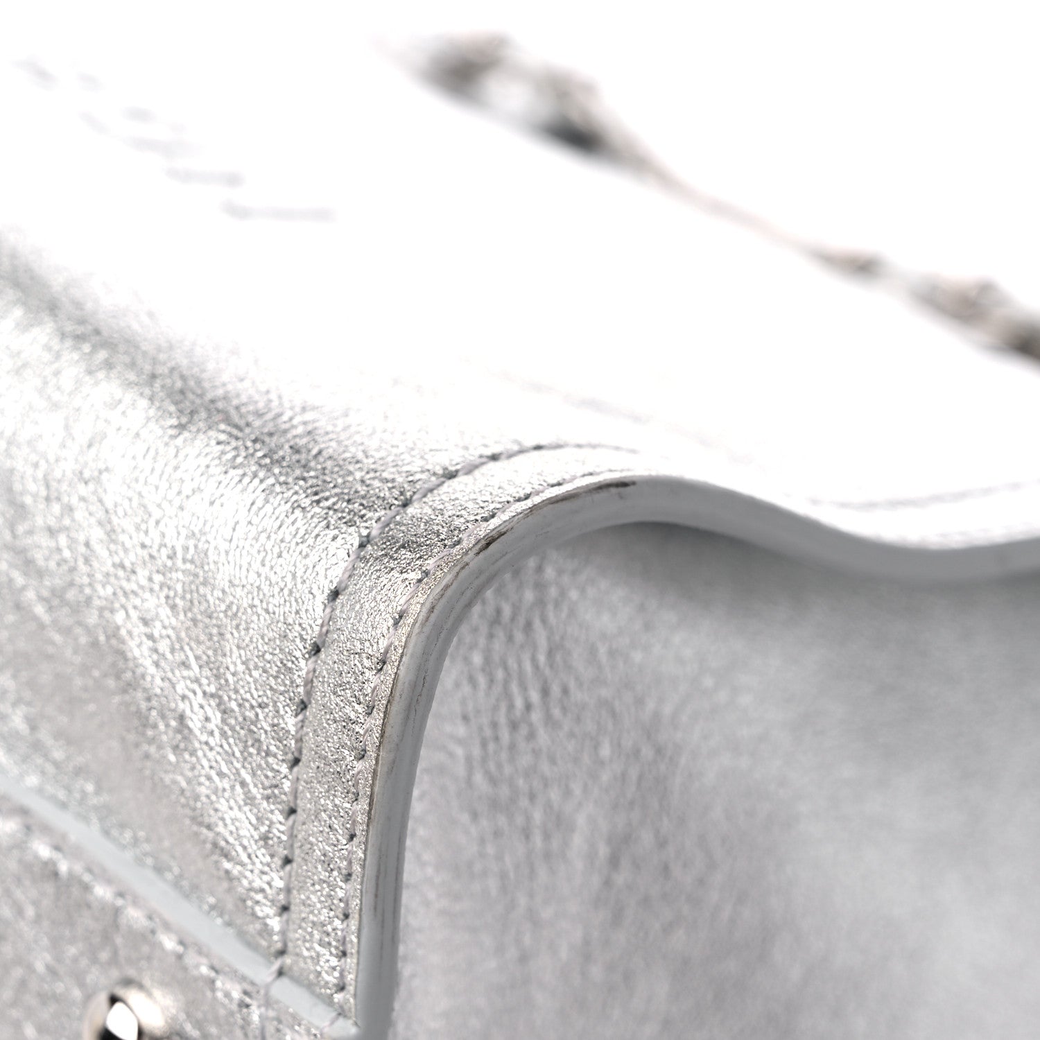 Chanel Metallic Calfskin Medium Deauville Tote Silver 11 of 11