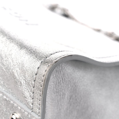Chanel Metallic Calfskin Medium Deauville Tote Silver 11 of 11