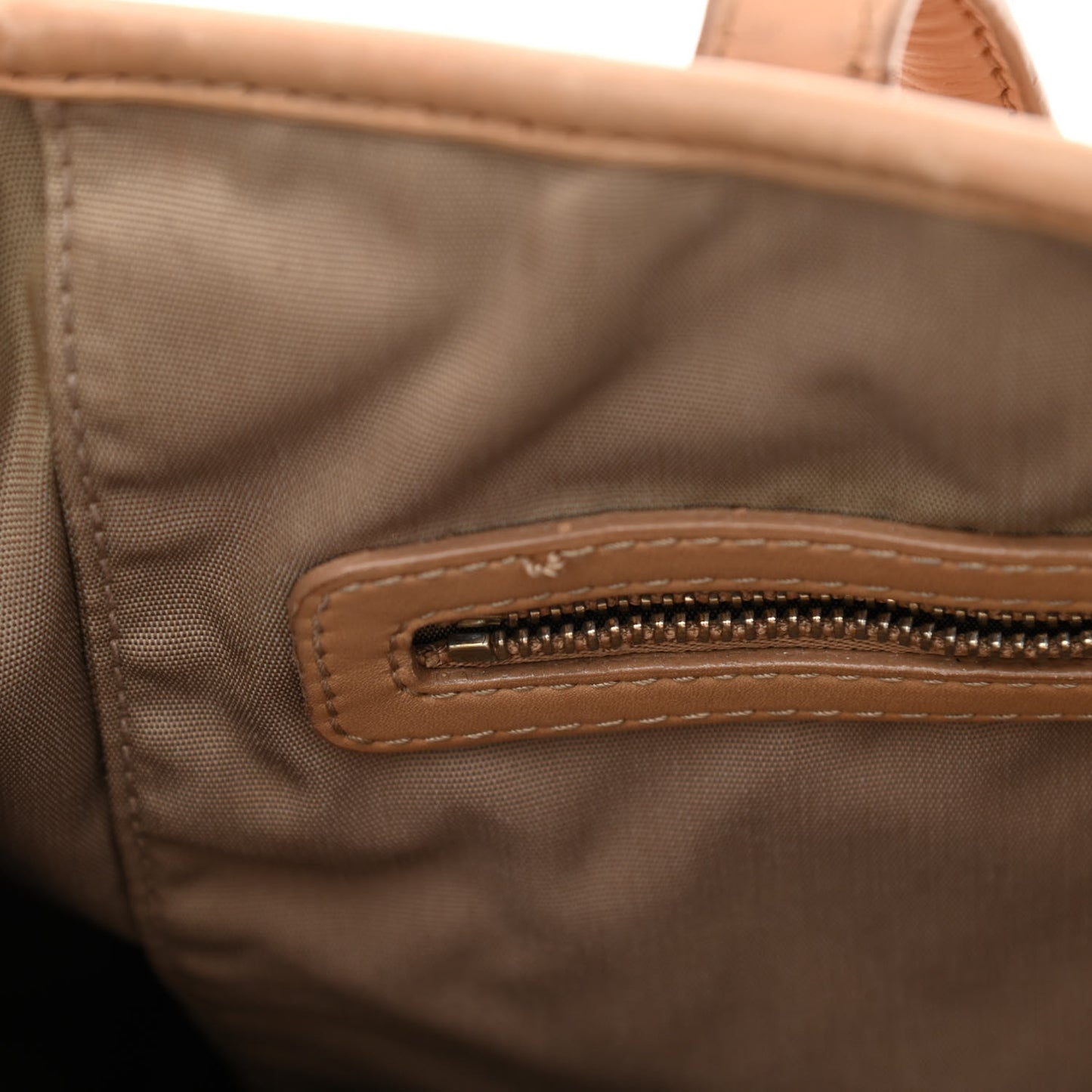 Coated Canvas Cannage Medium Panarea Tote Beige