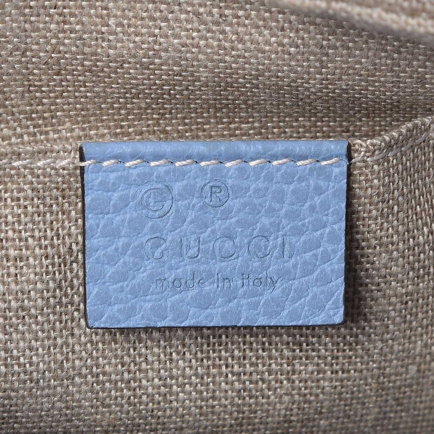 Gucci Monogram Mini Bree Messenger Bag Beige Mineral Blue 6 of 8