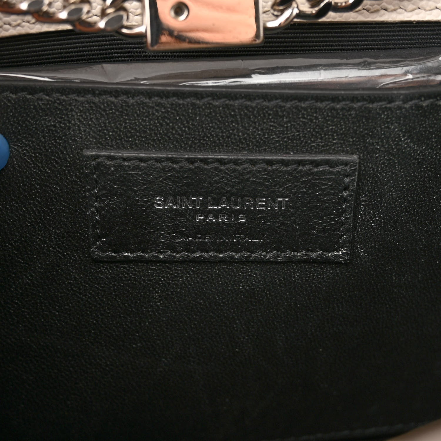 Saint Laurent Smooth Calfskin Medium Classic Monogram Kate Tassel Satchel White 6 of 10