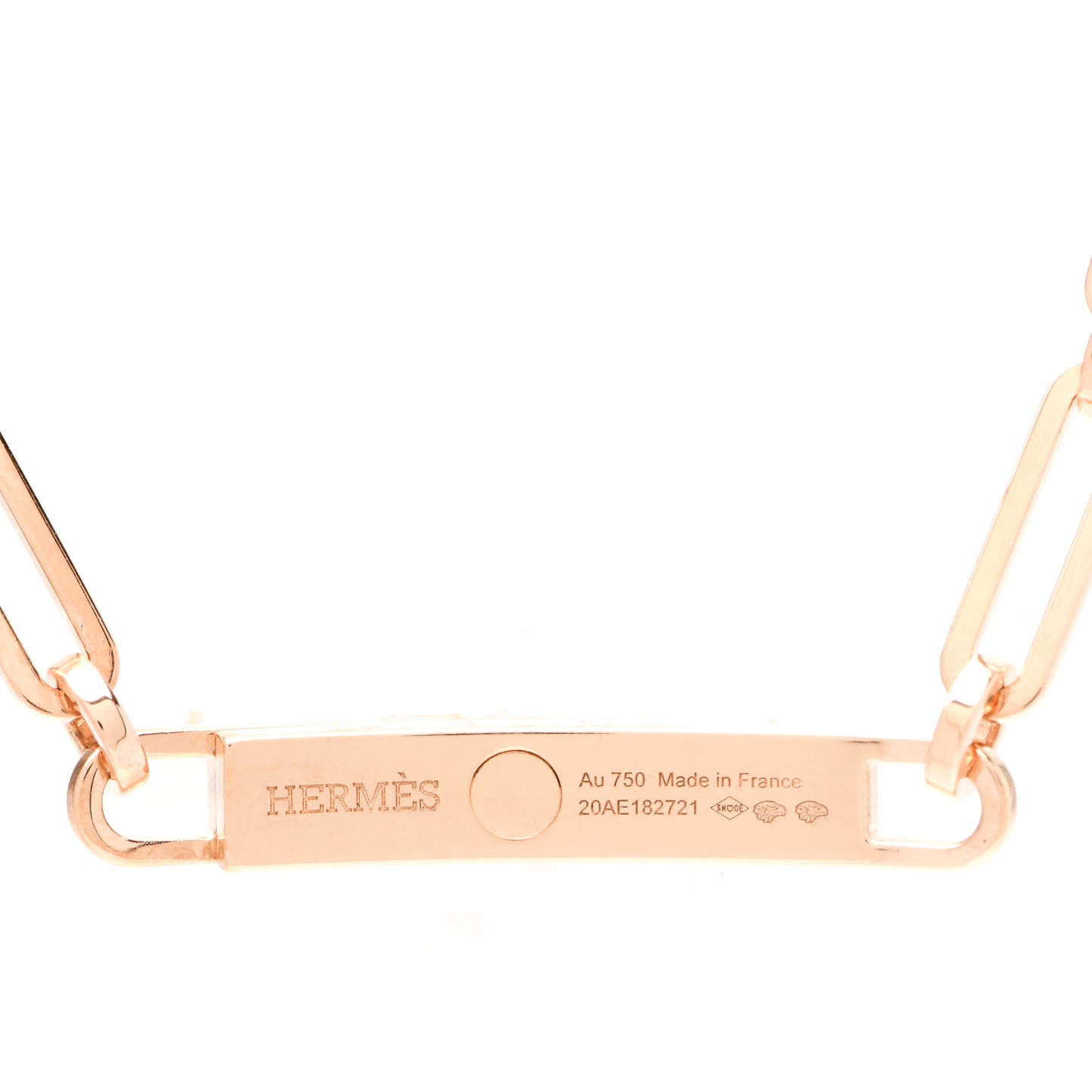 18K Rose Gold Diamond Pave Kelly Chaine Choker Necklace