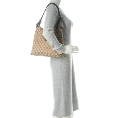 Gucci Monogram Piston Shoulder Bag Dark Brown 2 of 9
