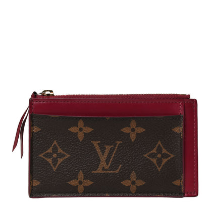 Louis Vuitton Monogram Zipped Card Holder Fuchsia 1 of 9