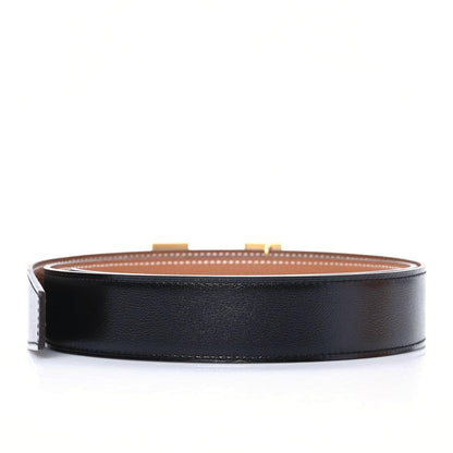 Hermes Box Togo 32mm H Belt 85 Black Gold 2 of 8