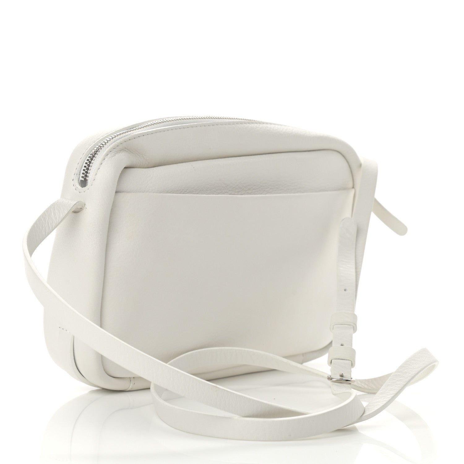 Balenciaga Calfskin Logo S Everyday Camera Bag White 3 of 15