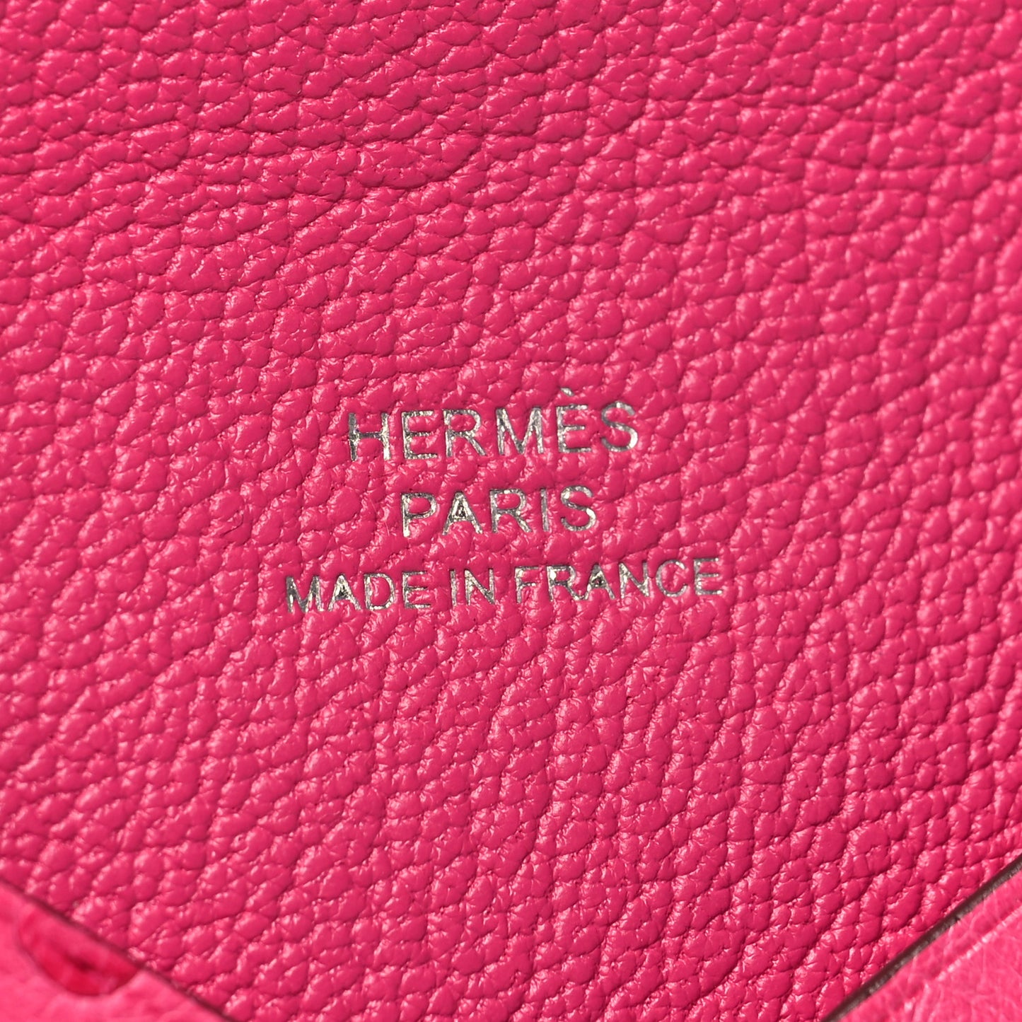 Ostrich Calvi Card Case Rose Tyrien