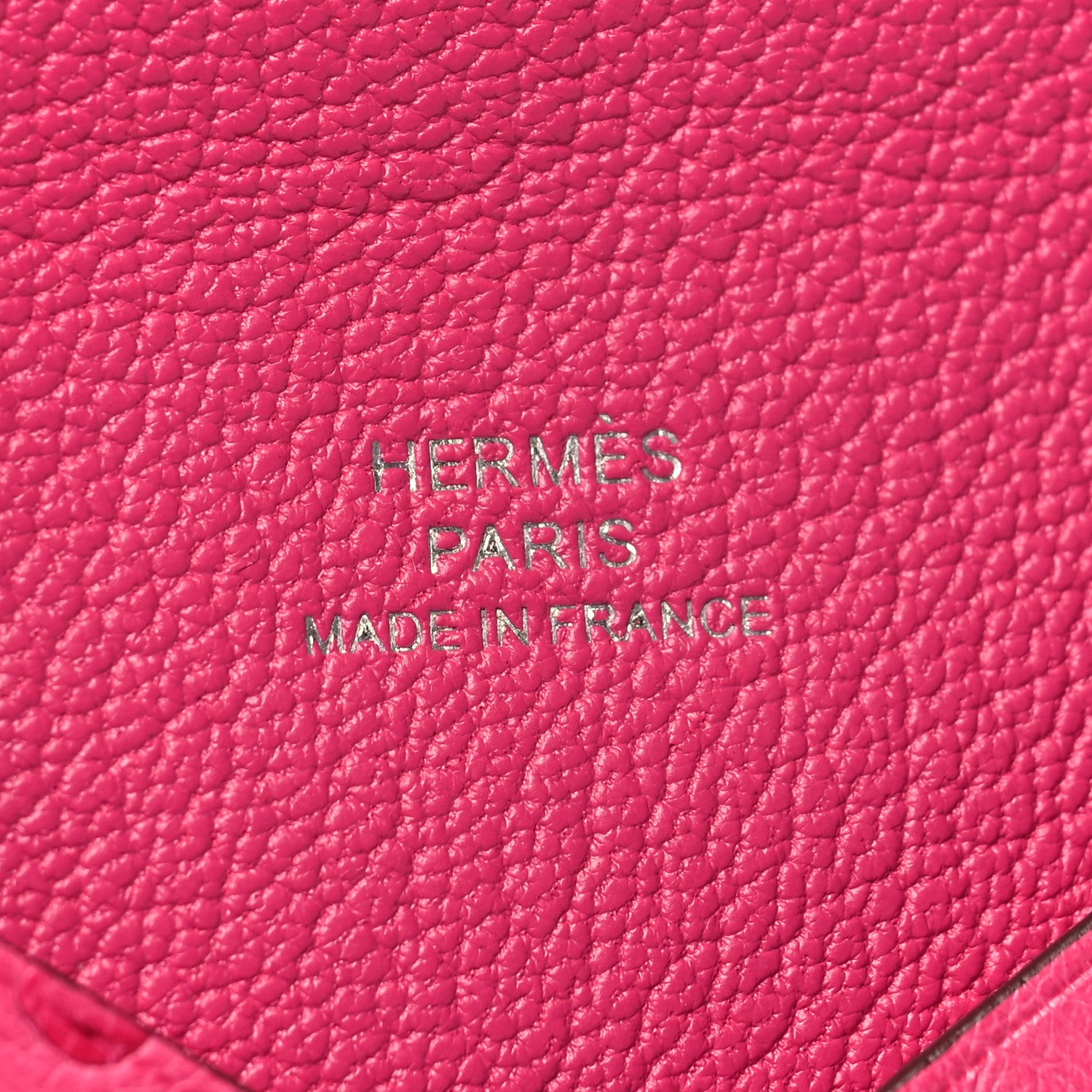 Hermes Ostrich Calvi Card Case Rose Tyrien 8 of 10
