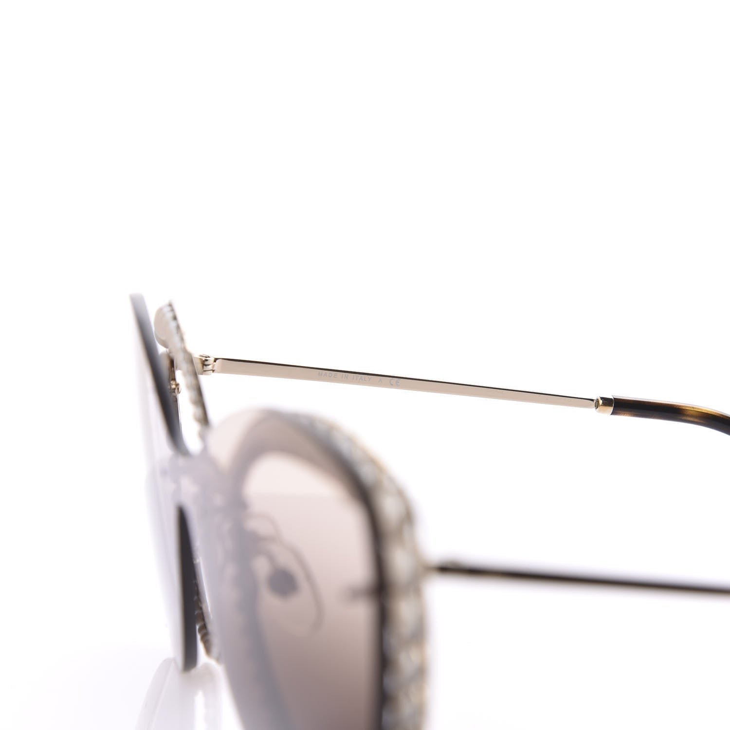 Chanel Acetate Metal Pearl Butterfly Sunglasses 4236-H Brown 6 of 8