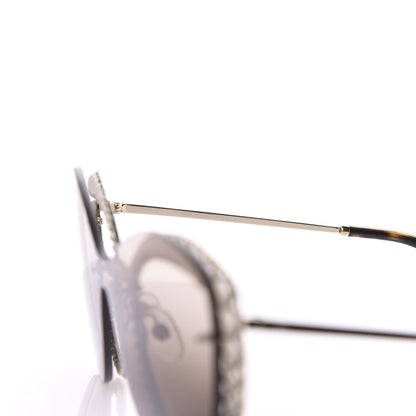 Chanel Acetate Metal Pearl Butterfly Sunglasses 4236-H Brown 6 of 8