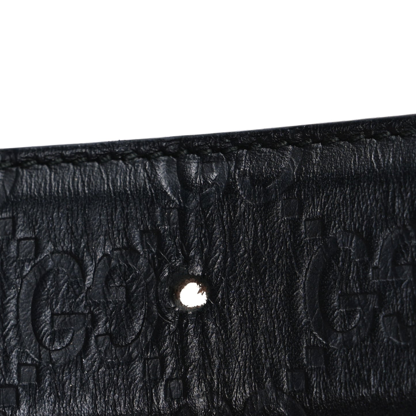 Guccissima Signature Interlocking G 37mm Belt 90 36 Black