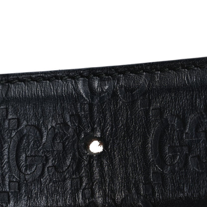 Gucci Guccissima Signature Interlocking G 37mm Belt 90 36 Black 6 of 6