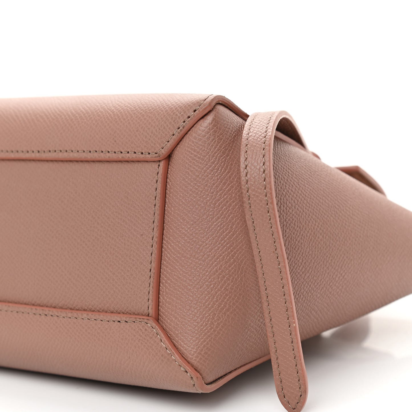Grained Calfskin Nano Belt Bag Antique Rose