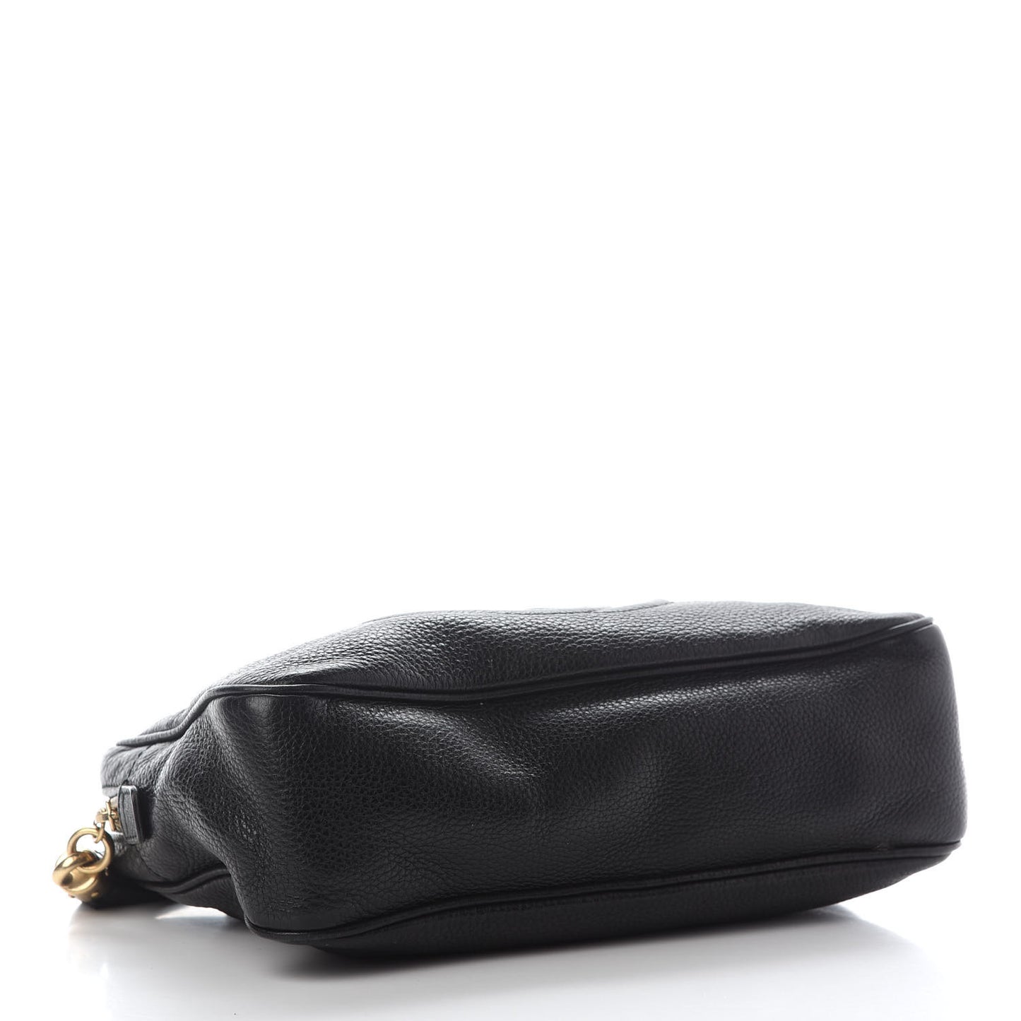 Pebbled Calfskin Small Soho Bowler Black