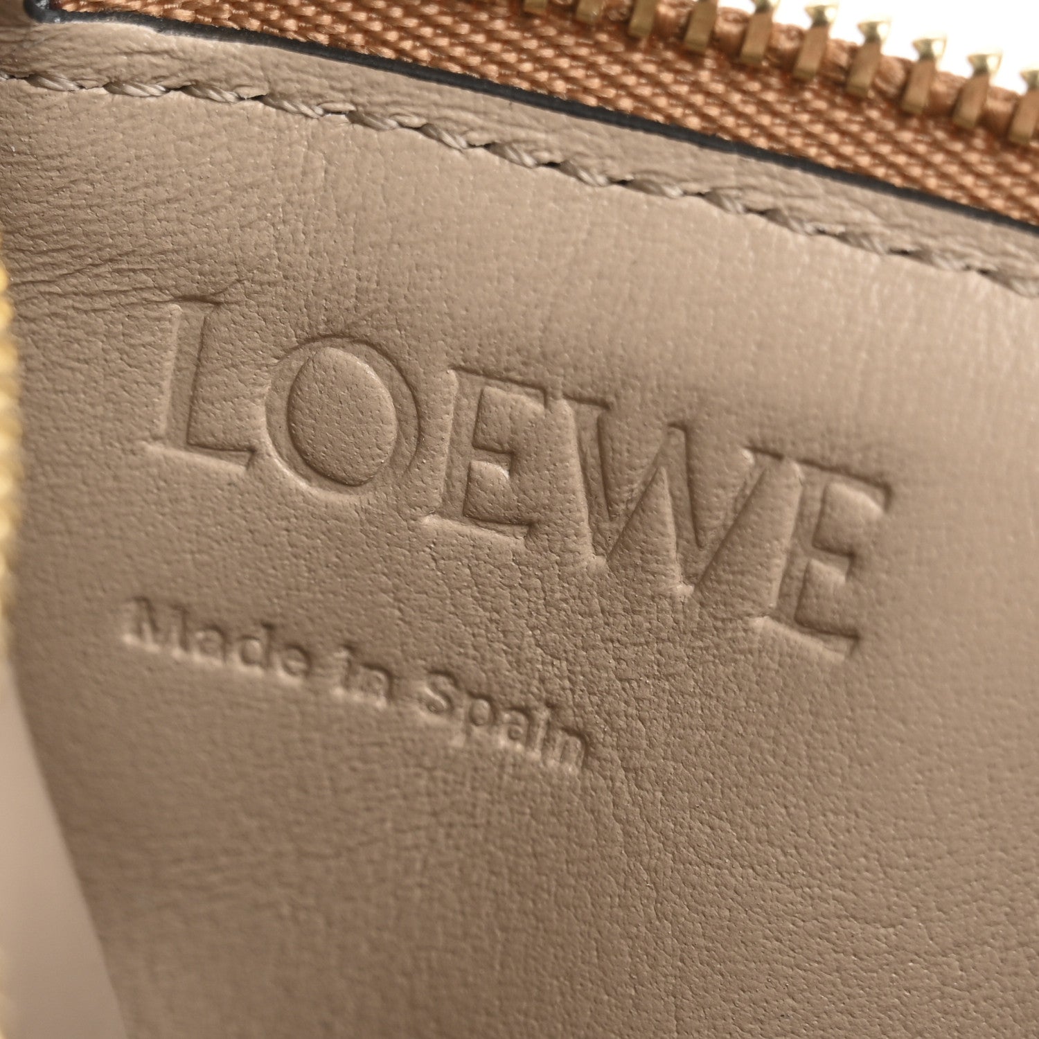 Loewe Soft Grained Calfskin Coin Card Holder Toffee 6 of 7