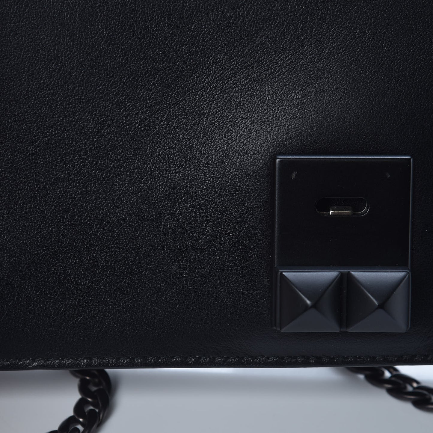 City Calfskin Studded Mini Elektra Crossbody Bag Black