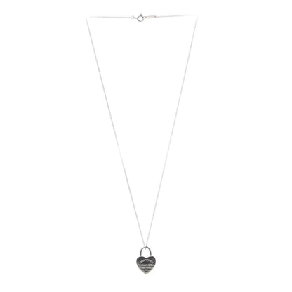 Tiffany Sterling Silver Return to Heart Lock Pendant Necklace 3 of 5