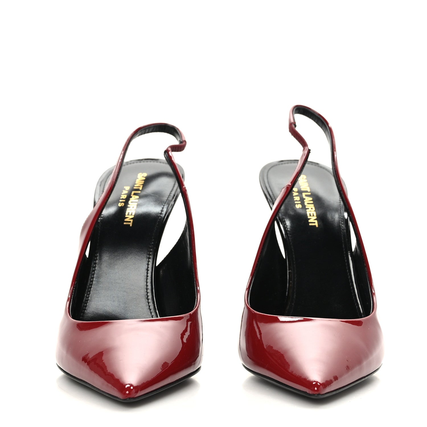 Saint Laurent Patent Calfskin Zoe 105 Slingback Pump 41 Red 2 of 8