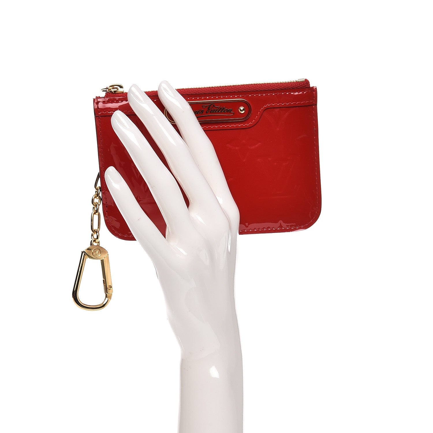 Louis Vuitton Vernis Key Pouch Cherry 2 of 7