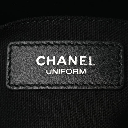 Chanel Calfskin Quilted CC Uniform Flap Belt Bag Black 10 of 27