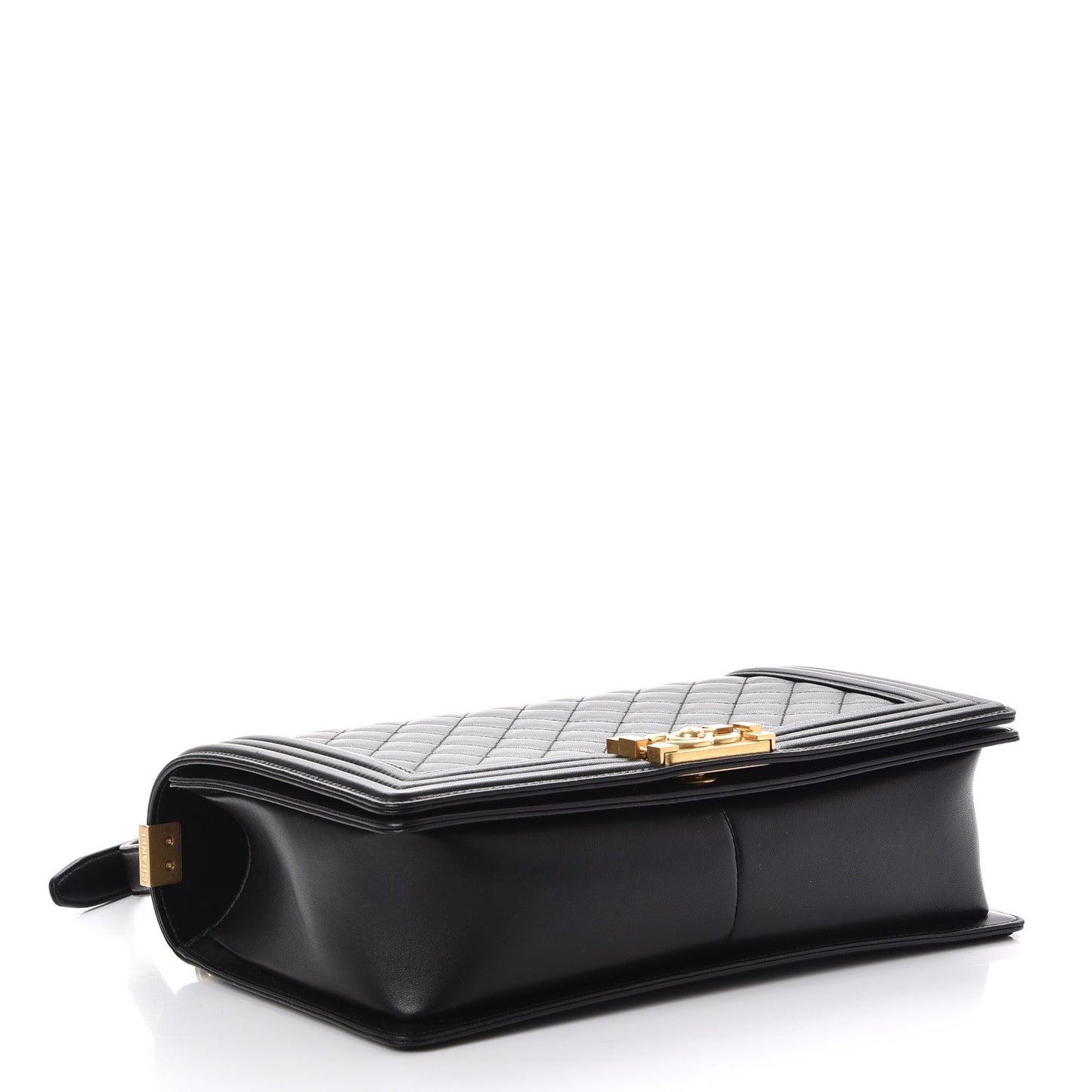 Lambskin Quilted New Medium Boy Flap Black