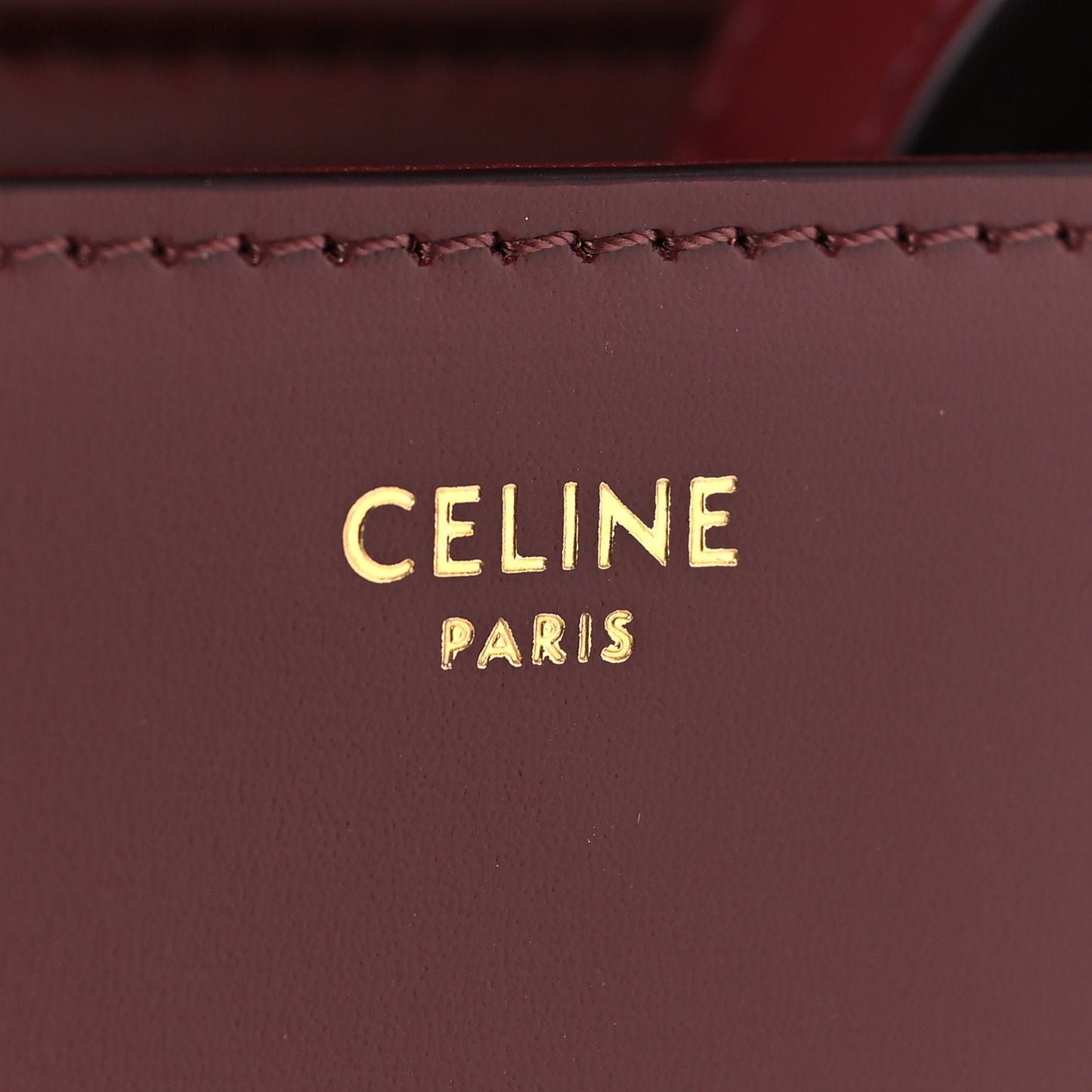 Shiny Calfskin Teen Triomphe Light Burgundy
