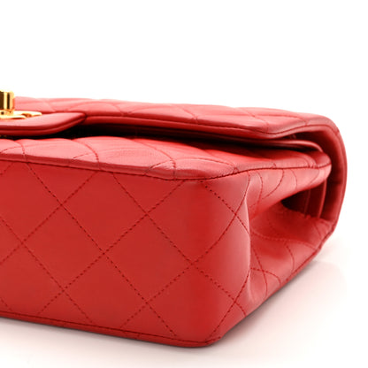 Chanel Lambskin Quilted Small Double Flap Red 8 of 13