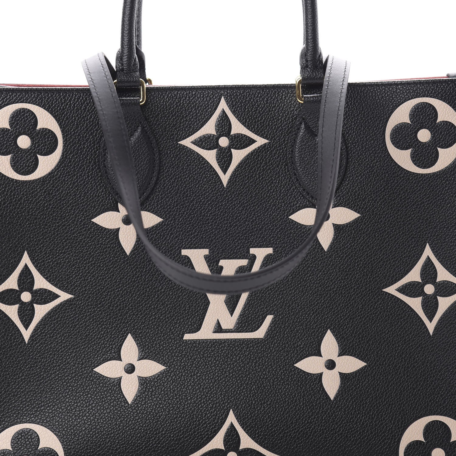 Louis Vuitton Empreinte Monogram Giant Onthego MM Black Beige 8 of 10
