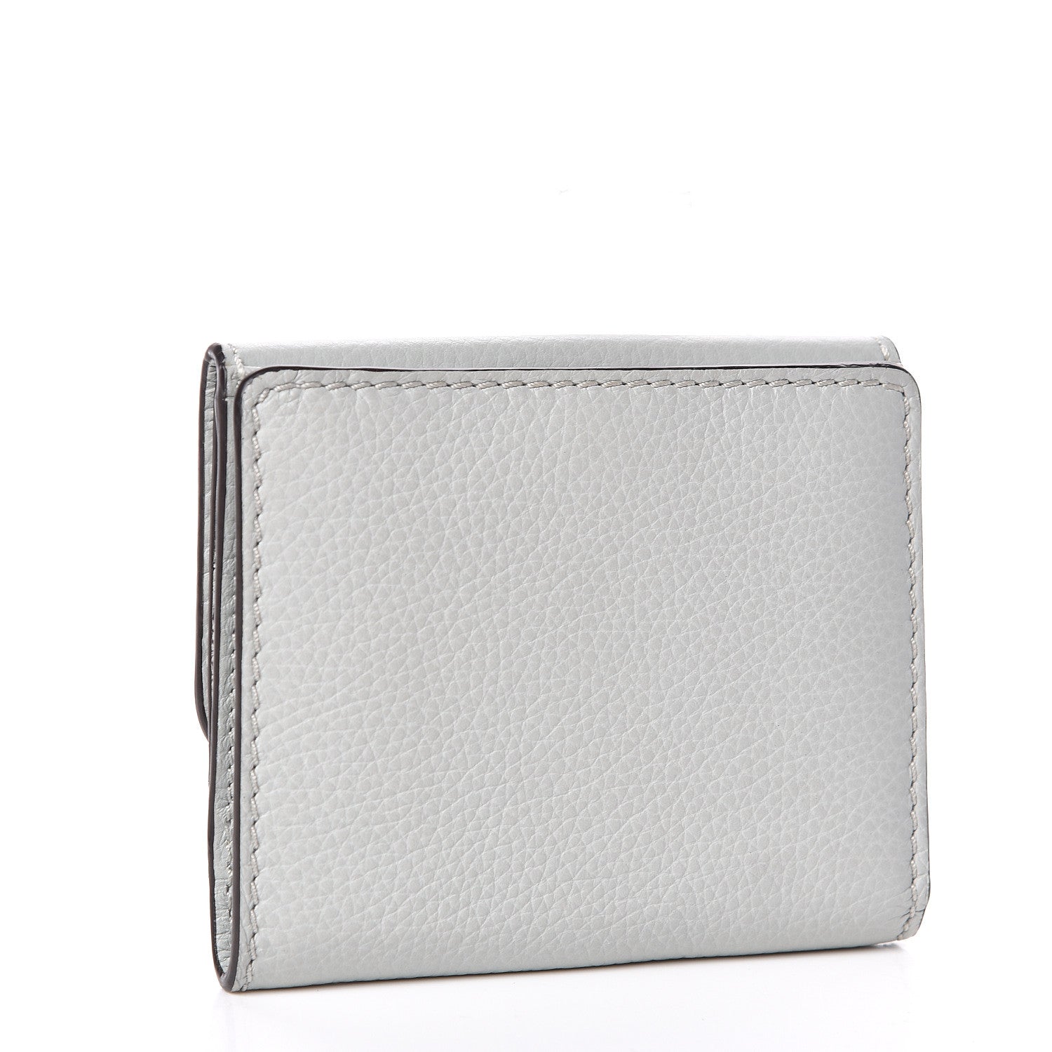 Chloe Grained Calfskin Marcie Square Wallet Atoll Blue 3 of 5