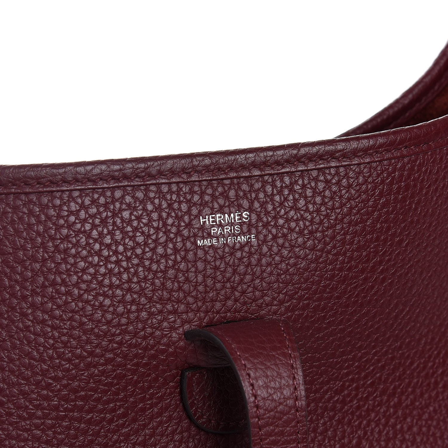 Hermes Taurillon Clemence Evelyne III PM Bordeaux 6 of 8
