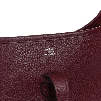 Hermes Taurillon Clemence Evelyne III PM Bordeaux 6 of 8