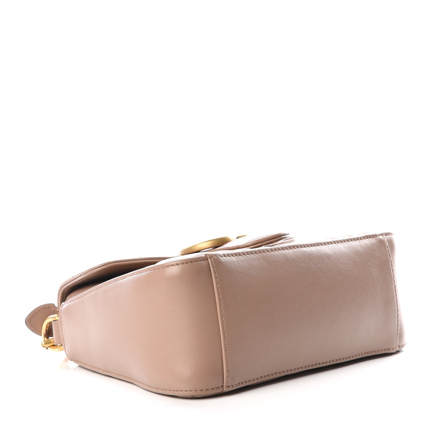 Calfskin Matelasse Mini GG Marmont Top Handle Shoulder Bag Porcelain Rose