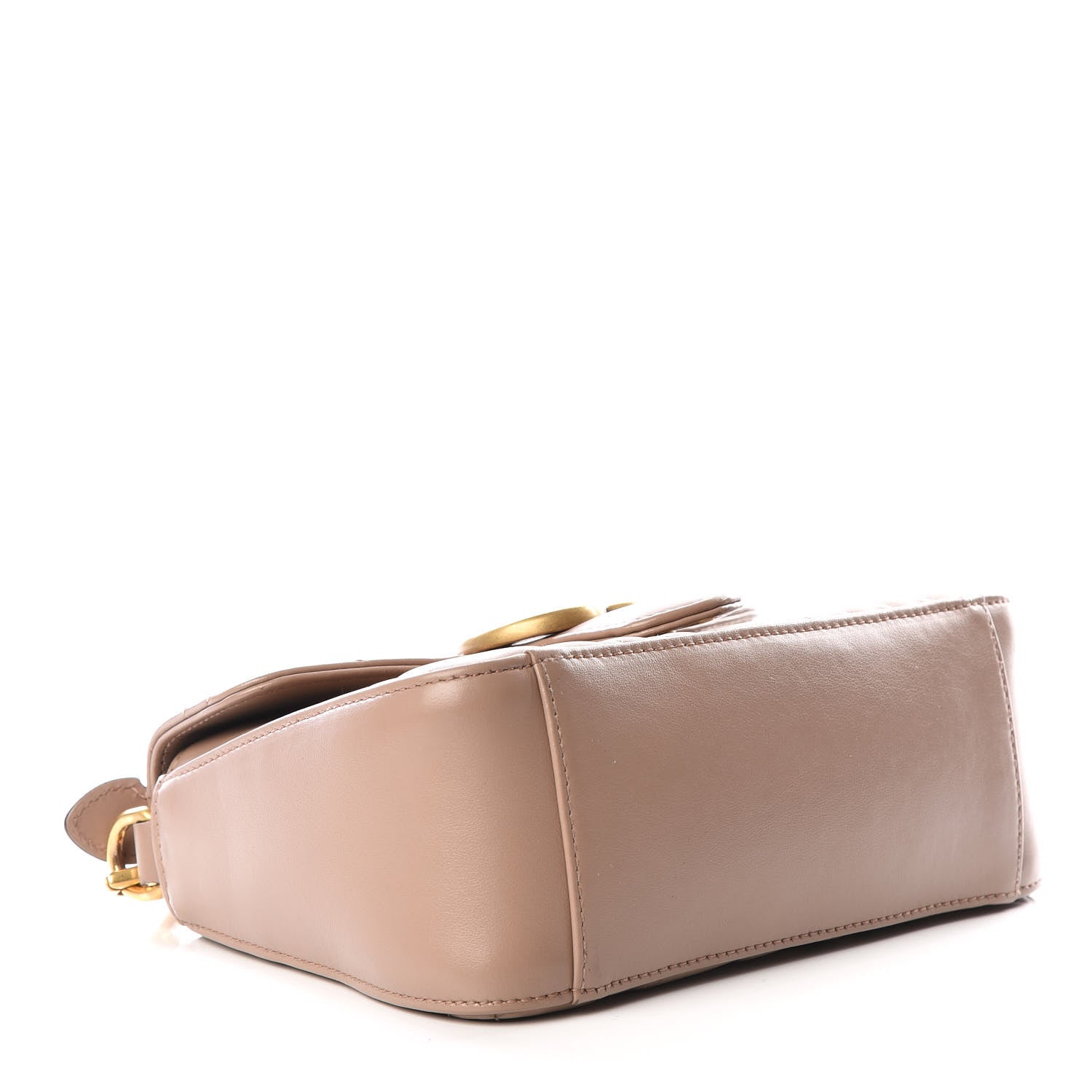 Gucci Calfskin Matelasse Mini GG Marmont Top Handle Shoulder Bag Porcelain Rose 3 of 9