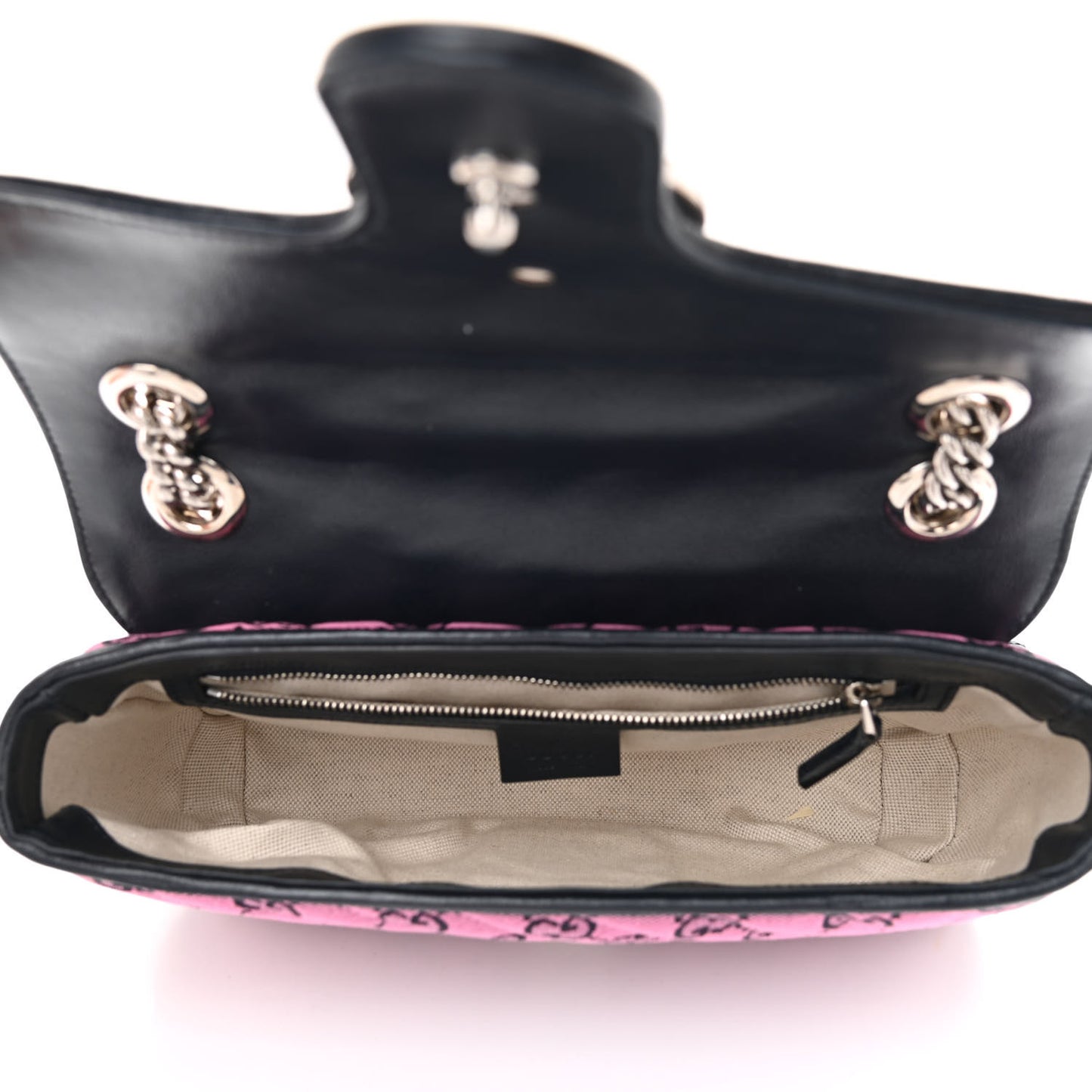 Monogram Multicolor Matelasse Diagonal Small GG Marmont Shoulder Bag Pink Blue