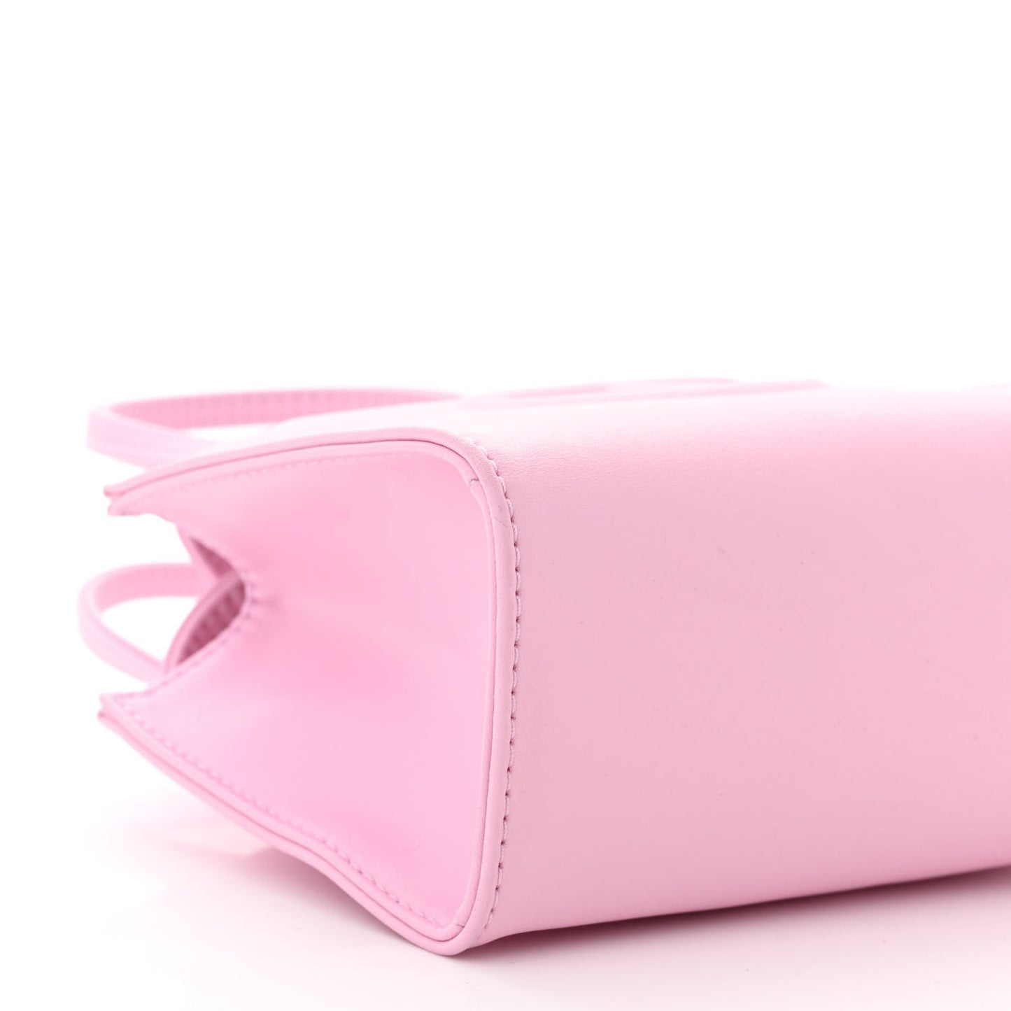 Vegan Leather Small Shopping Bag Bubblegum