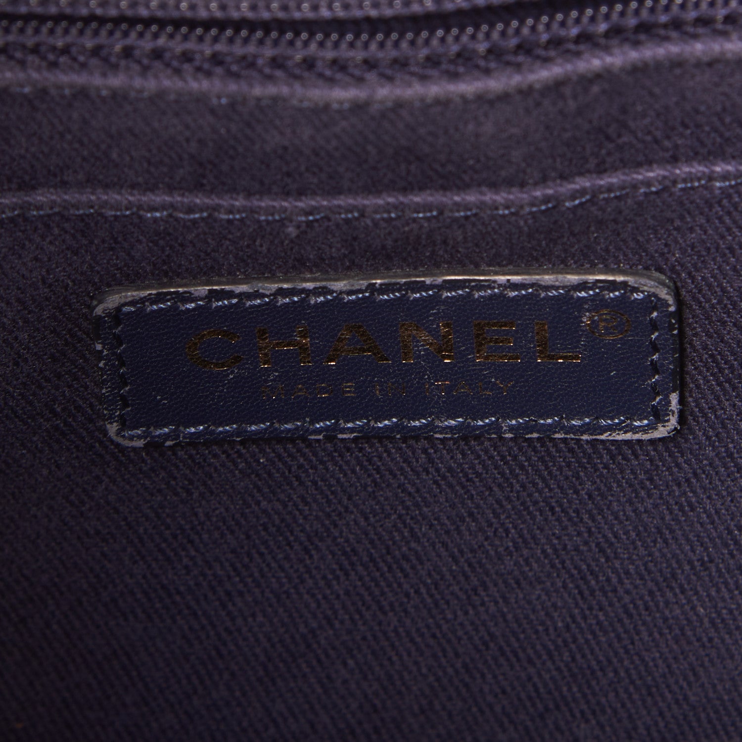 Chanel Grained Calfskin Small Neo Executive Shopper Tote Navy 8 of 9
