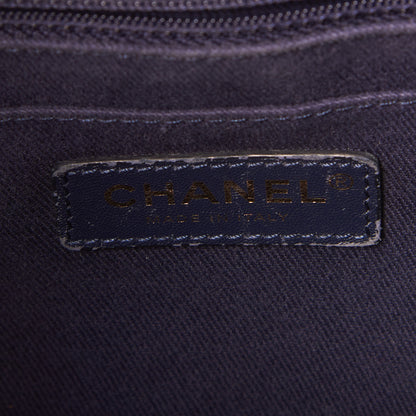 Chanel Grained Calfskin Small Neo Executive Shopper Tote Navy 8 of 9