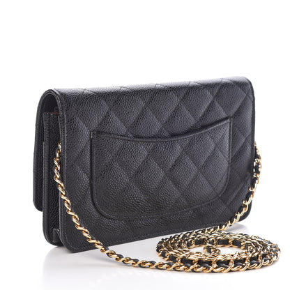 Chanel Caviar Quilted Wallet On Chain WOC Black 3 of 13