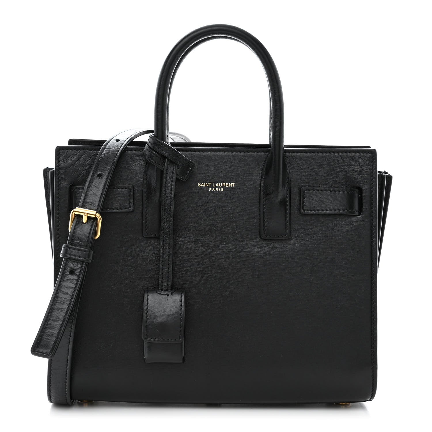 Saint Laurent Calfskin Nano Sac De Jour Black 1 of 19