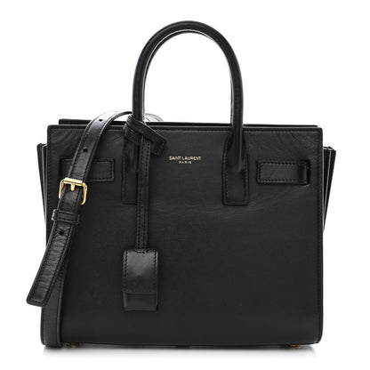 Saint Laurent Calfskin Nano Sac De Jour Black 1 of 19
