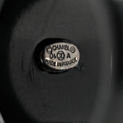 Chanel Resin CC Camellia Ring 54 7 Black 4 of 4