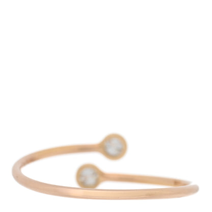 Tiffany 18K Rose Gold Diamond Elsa Peretti Hoop Ring 57 8 3 of 5