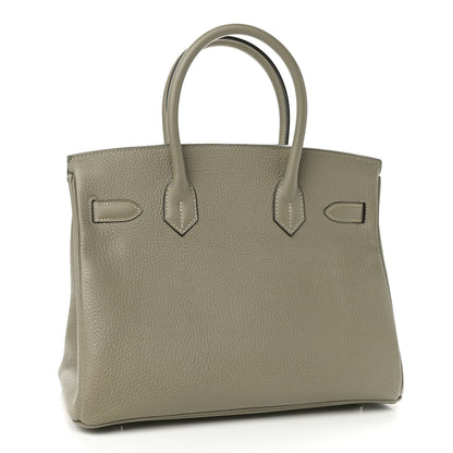 Hermes Taurillon Clemence Birkin 30 Sauge 2 of 10
