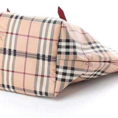 Burberry Haymarket Check Medium Salisbury Tote Military Red 8 of 8
