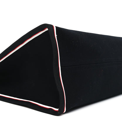 Christian Louboutin Linen Calfskin Extra Large Nastroloubi F.A.V.L. Tote Black 9 of 10