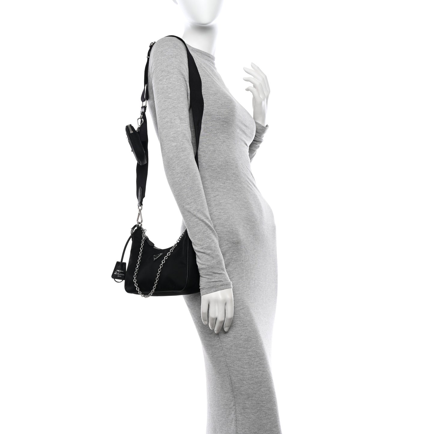 Nylon Re-Edition 2005 Shoulder Bag Black