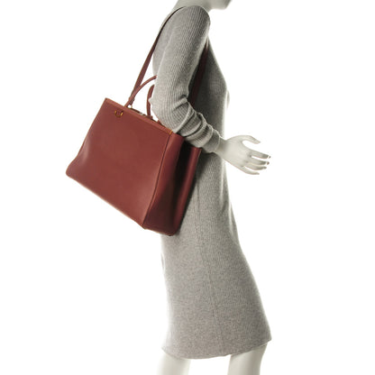 Fendi Vitello Elite Flamingo Regular 2Jours Tote Terracotta 2 of 8