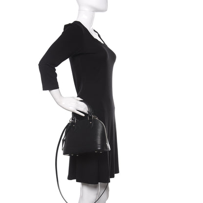 Louis Vuitton Epi Alma BB Black 3 of 12