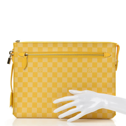 Louis Vuitton Damier Couleurs Kit Clutch Mimosa 2 of 9