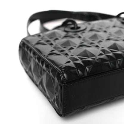 Christian Dior Calfskin Cannage Diamond Medium Lady D-Joy Black 7 of 8